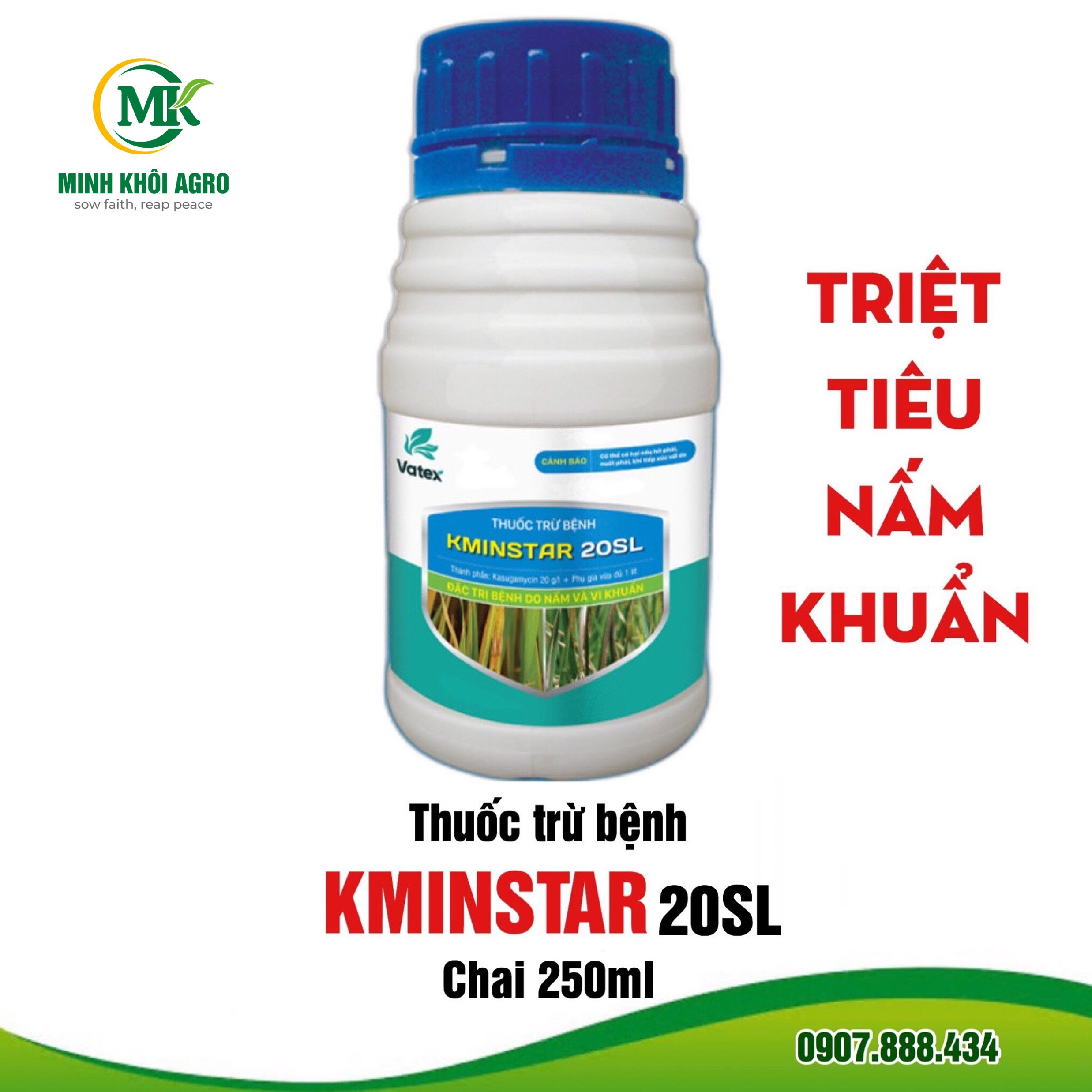 Thuốc trừ bệnh Combo RED-STAR (Redrice + Kminstar) - Hộp 2 chai